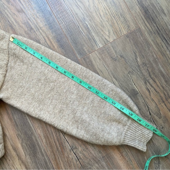 Dynamite Beige Cropped Wool Sweater - Picture 11 of 13